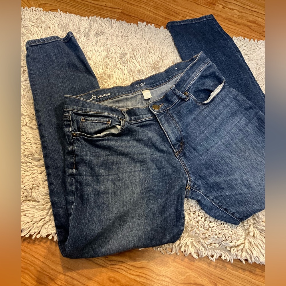COPY - Loft  Girlfriend Jeans Size 6 - Picture 3 of 7
